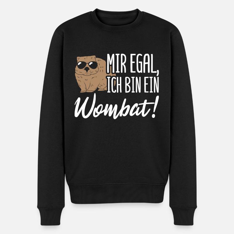 Australie Wombat Marsupial - Pull Premium bio Homme - noir