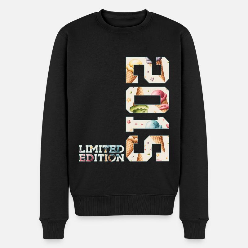SOMMER LIMITED EDITION 2015 EIS 11. GEBURTSTAG - Männer Premium Bio Pullover - Schwarz