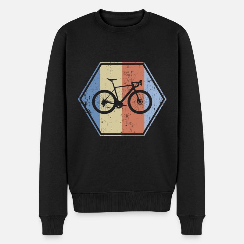 Fahrrad - Männer Premium Bio Pullover - Schwarz