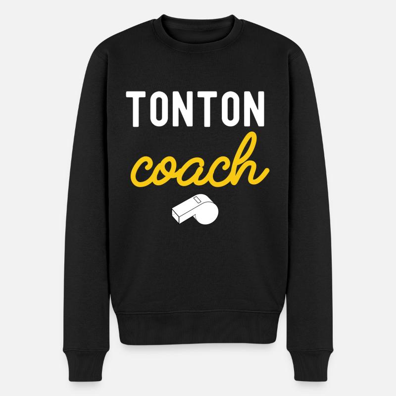 tonton COACH - Pull Premium bio Homme - noir