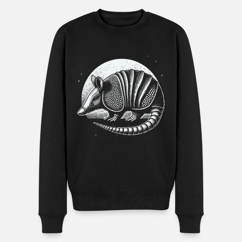 Armadillo Gürteltier - Männer Premium Bio Pullover - Schwarz