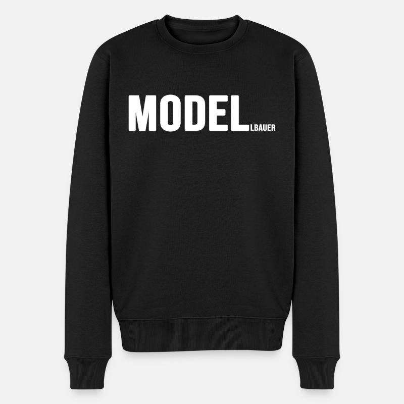 Maquette de locomotive ferroviaire - Pull Premium bio Homme - noir
