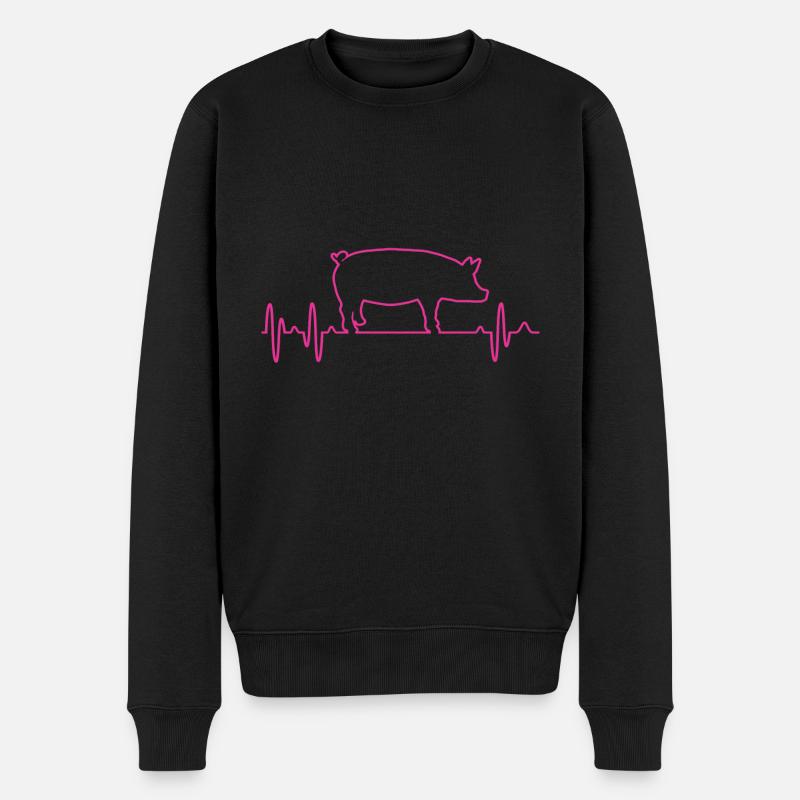 porc - Pull Premium bio Homme - noir