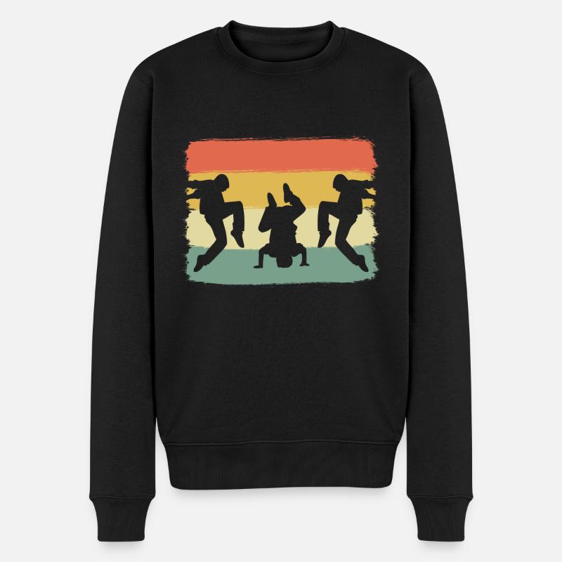 Street Dance Straßentänzer - Männer Premium Bio Pullover - Schwarz