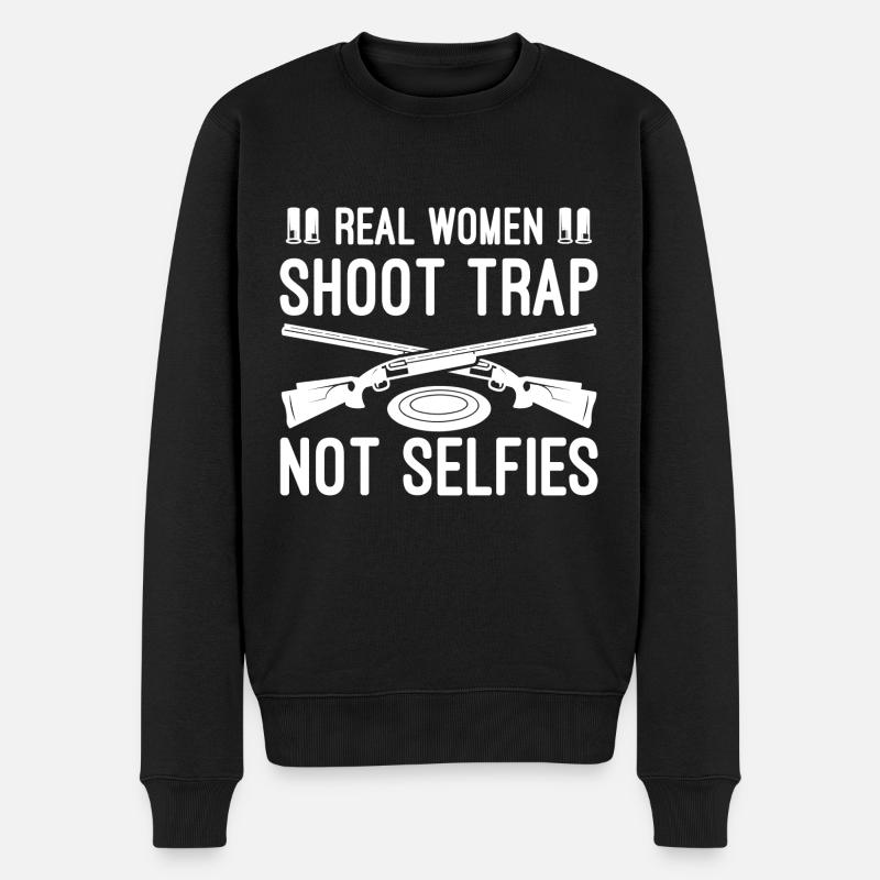 Trapschießen - Männer Premium Bio Pullover - Schwarz