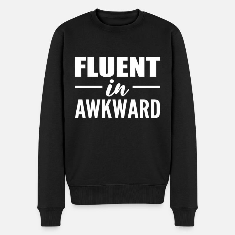 Lustige Sprüche Ästhet - Männer Premium Bio Pullover - Schwarz