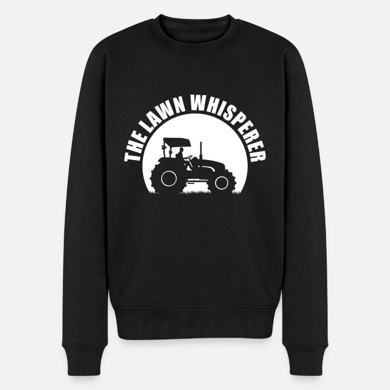 The Lawn Whisperer Greenkeeper - Männer Premium Bio Pullover - Schwarz