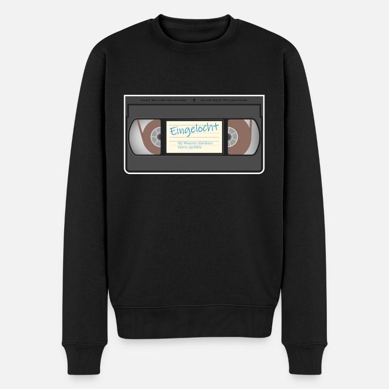 Cassette vidéo - Pull Premium bio Homme - noir