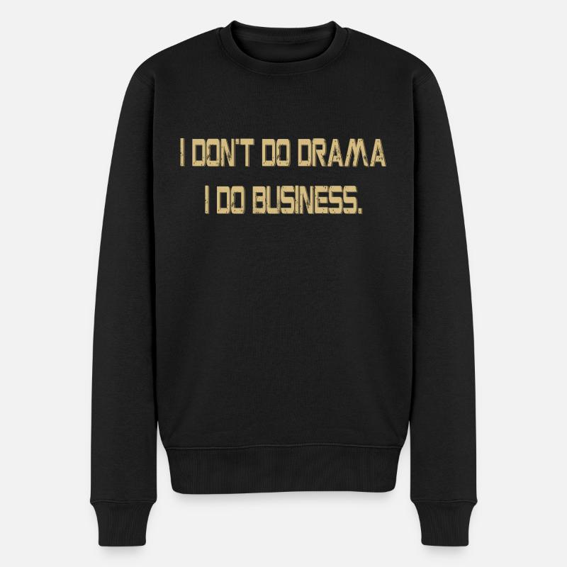 Do Business - Männer Premium Bio Pullover - Schwarz