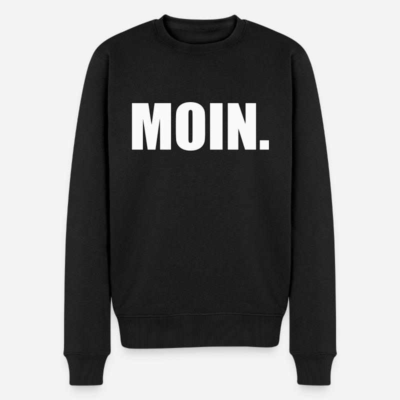MOIN - Männer Premium Bio Pullover - Schwarz