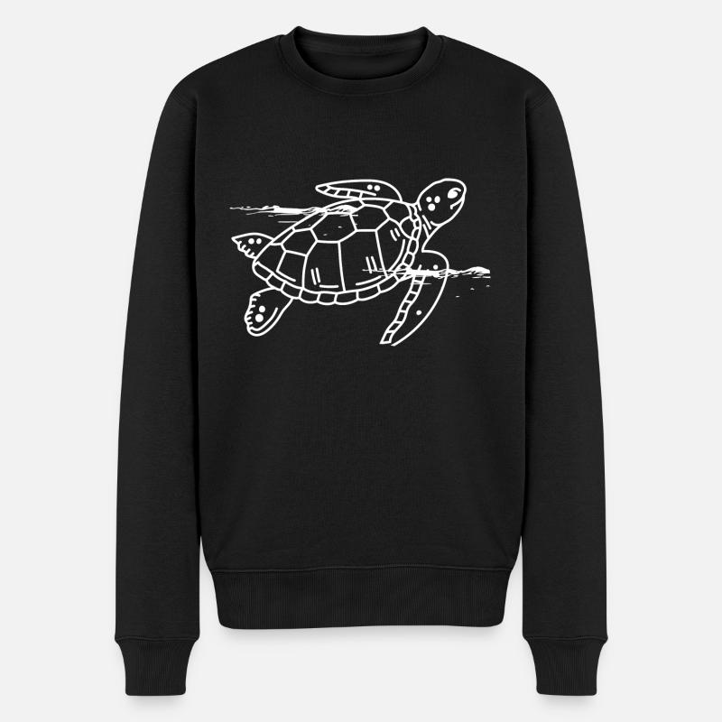 Tortue - Pull Premium bio Homme - noir