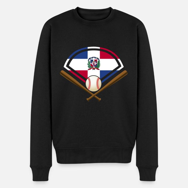 Baseball République dominicaine - Pull Premium bio Homme - noir