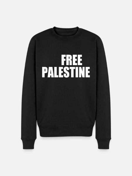 Free palestine - Men's Premium Organic Jumper - black