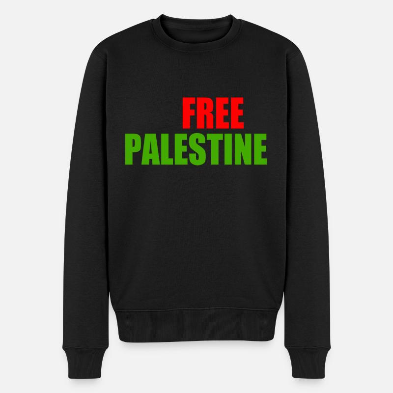 Free palestine - Pull Premium bio Homme - noir