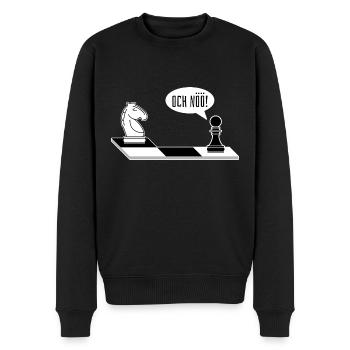 Och Nöö Lustiges Schach Spieler Schach - Männer Premium Bio Pullover - Schwarz - Vorne - Nico (187cm)