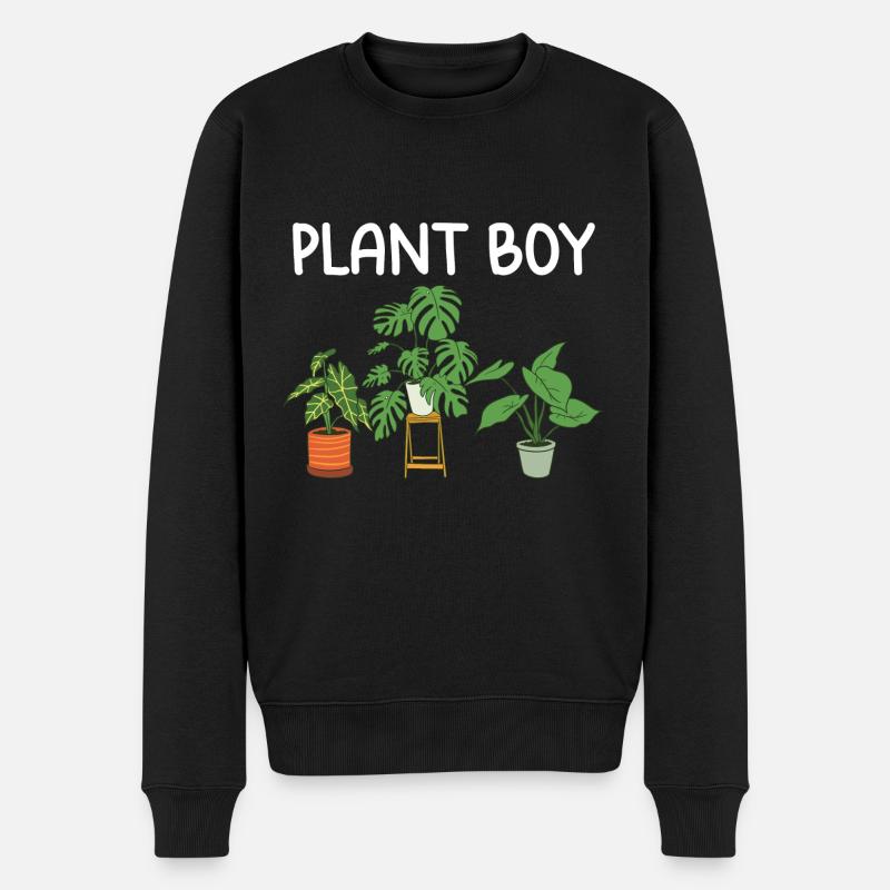 Hobbygärtner Geschenk | Pflanzenliebhaber Pflanzen - Männer Premium Bio Pullover - Schwarz
