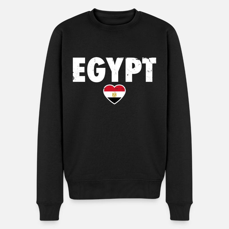 Egypte Egypte Drapeau Égyptien Egyptien - Pull Premium bio Homme - noir