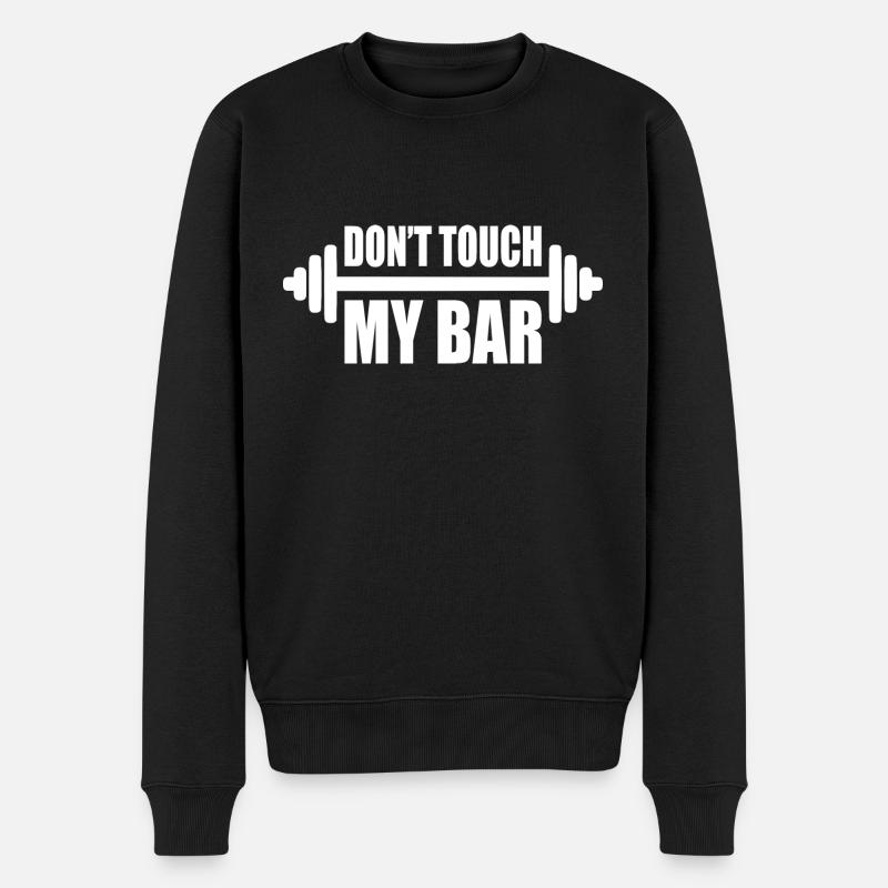 dont touch my bar - Pull Premium bio Homme - noir