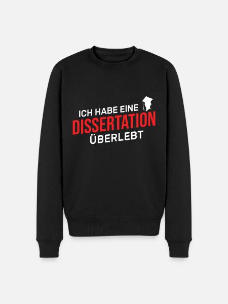 Doktortitel - Männer Premium Bio Pullover - Schwarz