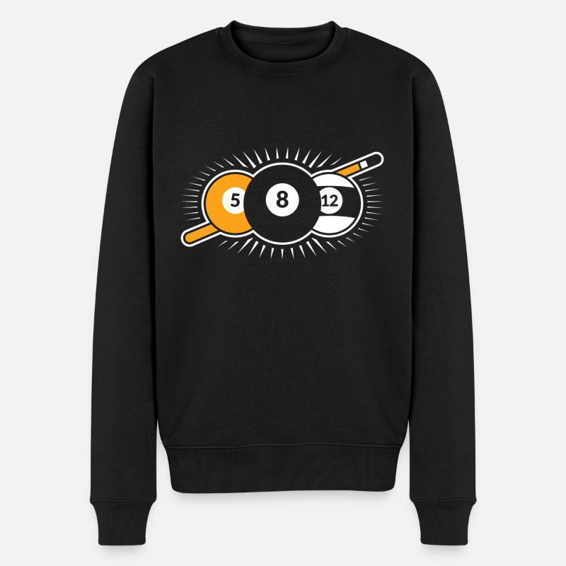 billar - Sudadera ecológica prémium para hombre - negro
