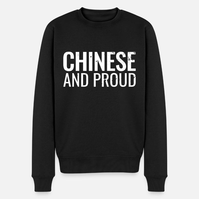 Chinois et fier Chine Chinesisch - Pull Premium bio Homme - noir