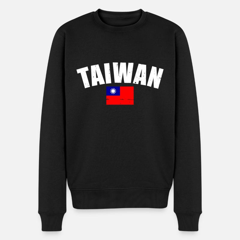 Taiwan Taiwanese Drapeau Taïwanais Taïwanais - Pull Premium bio Homme - noir