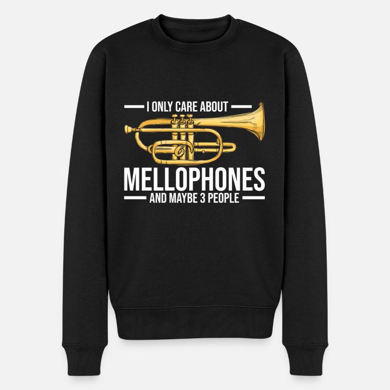 Mellophon Spieler - Männer Premium Bio Pullover - Schwarz