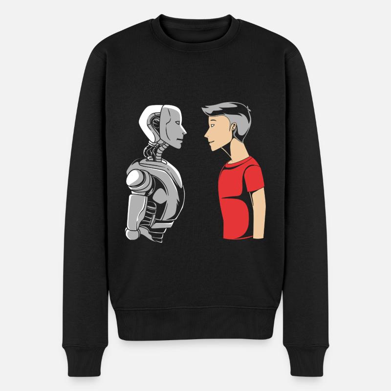 GPT Intelligence artificielle - Pull Premium bio Homme - noir
