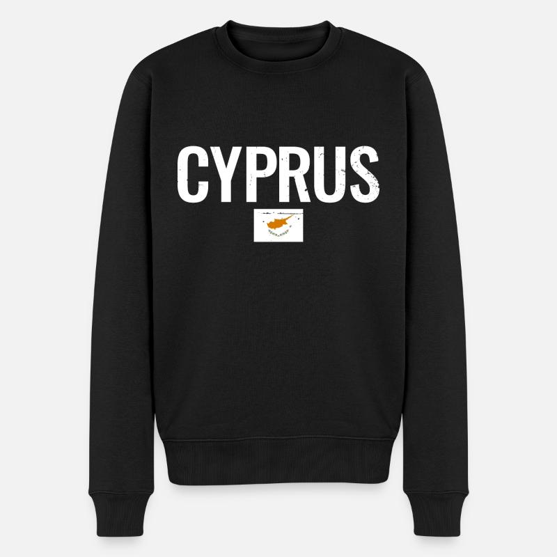 Chypre Drapeau chypriote Chypriote - Pull Premium bio Homme - noir
