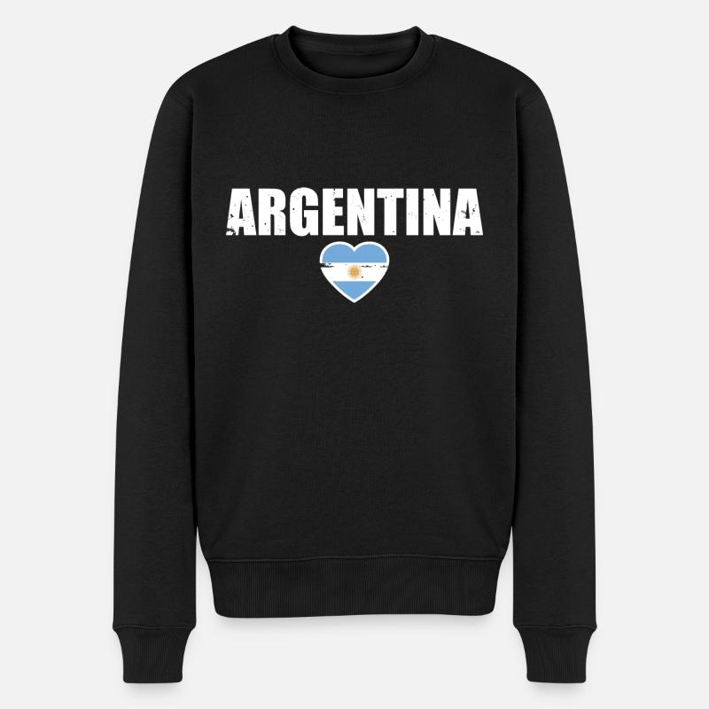 Argentine Argentine Drapeau argentin - Pull Premium bio Homme - noir