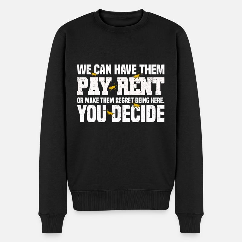 Schädlingsbekämpfer - Männer Premium Bio Pullover - Schwarz