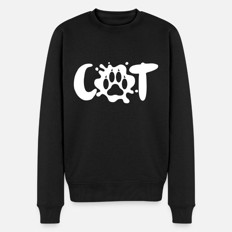 CHAT DE CHAT PAW - Pull Premium bio Homme - noir