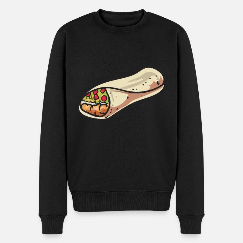 burrito - Men's Premium Organic Jumper - black