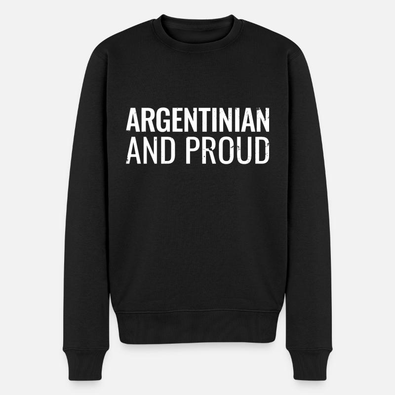 Argentin et fier Argentin Argentin - Pull Premium bio Homme - noir