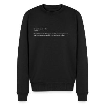 Definition Lehrer - Männer Premium Bio Pullover - Schwarz - Vorne - Nico (187cm)