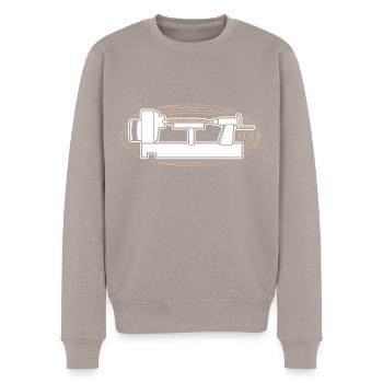 Calculs - Pull Premium bio Homme - taupe - Devant - Nico (187cm)