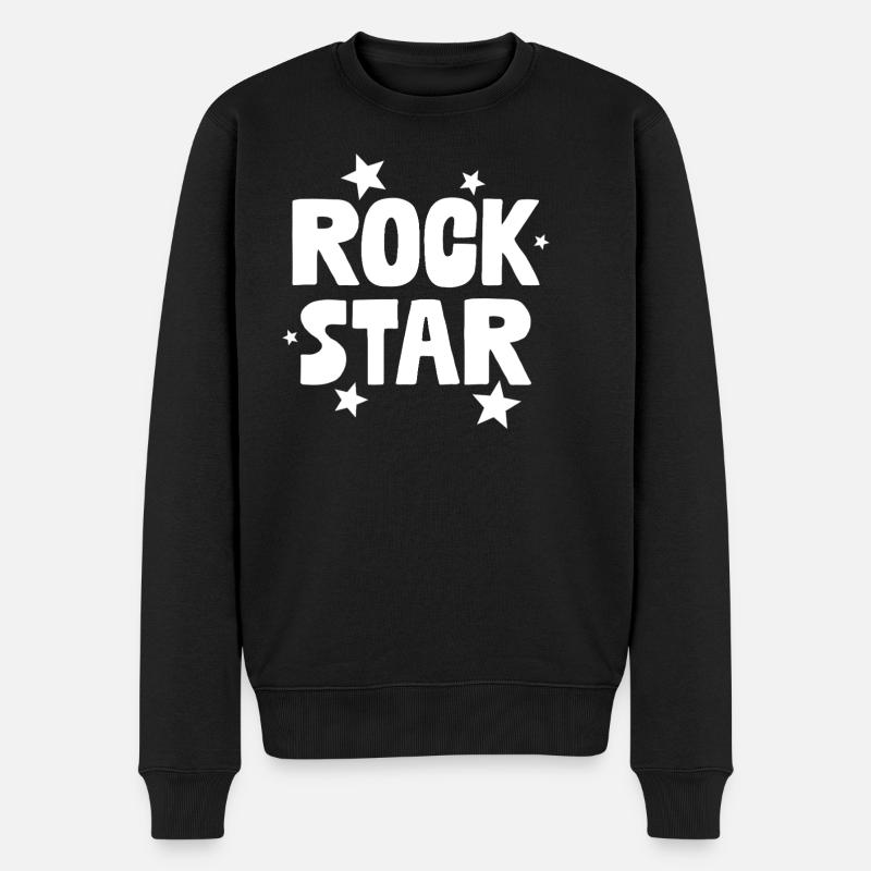 Rock Star - Pull Premium bio Homme - noir