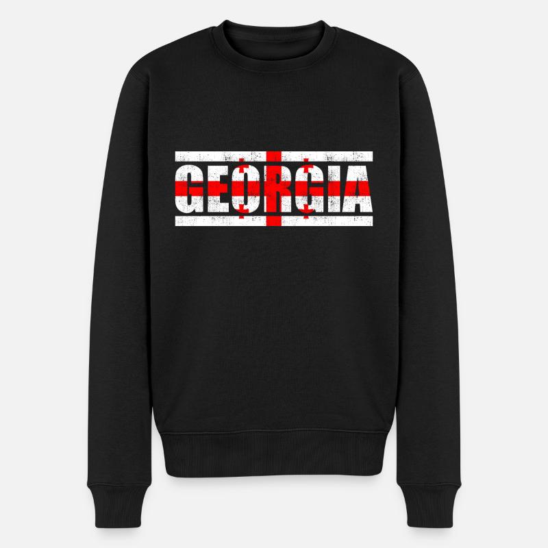 Géorgie - Pull Premium bio Homme - noir