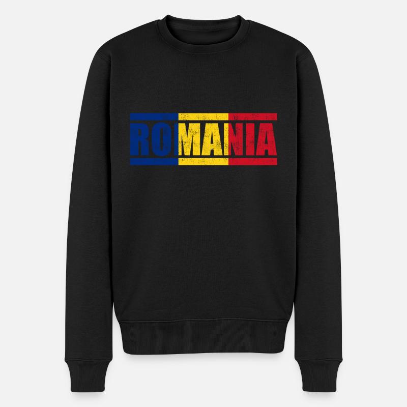 Roumanie - Pull Premium bio Homme - noir