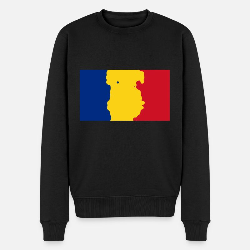 Rumänien - Männer Premium Bio Pullover - Schwarz