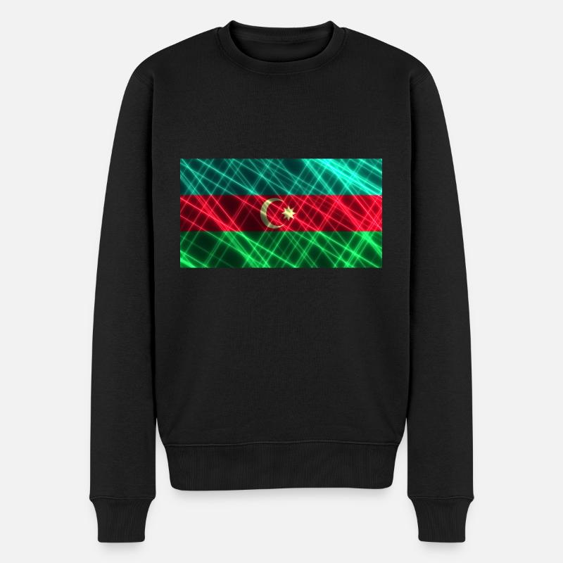 Aserbaidschan - Männer Premium Bio Pullover - Schwarz