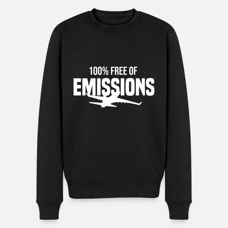 100% sans émissions - planeur - Pull Premium bio Homme - noir