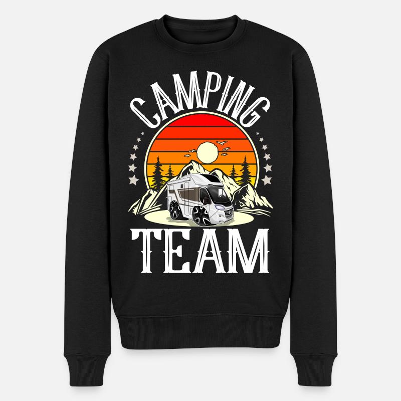 Équipe de camping - Pull Premium bio Homme - noir