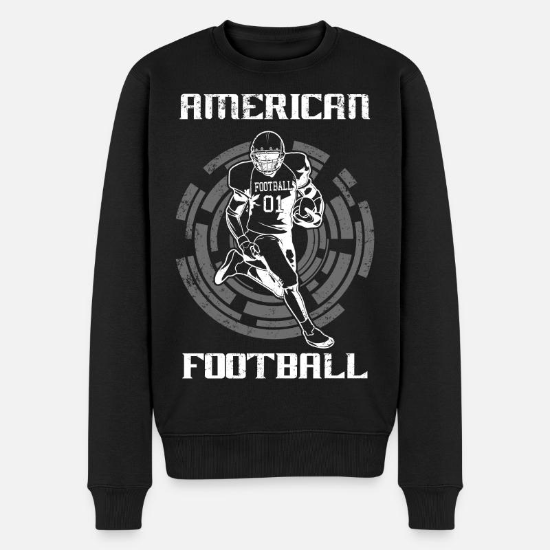 Conception de ballon de football - Pull Premium bio Homme - noir