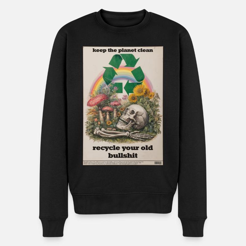 Recyclez-le ! - Pull Premium bio Homme - noir