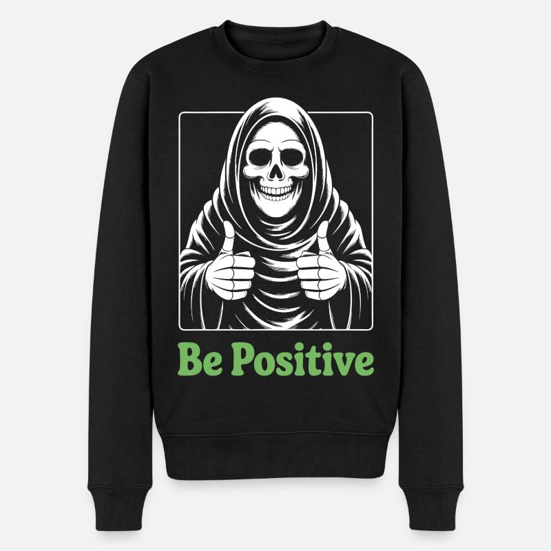 Soyez positif, Faucheuse - Pull Premium bio Homme - noir