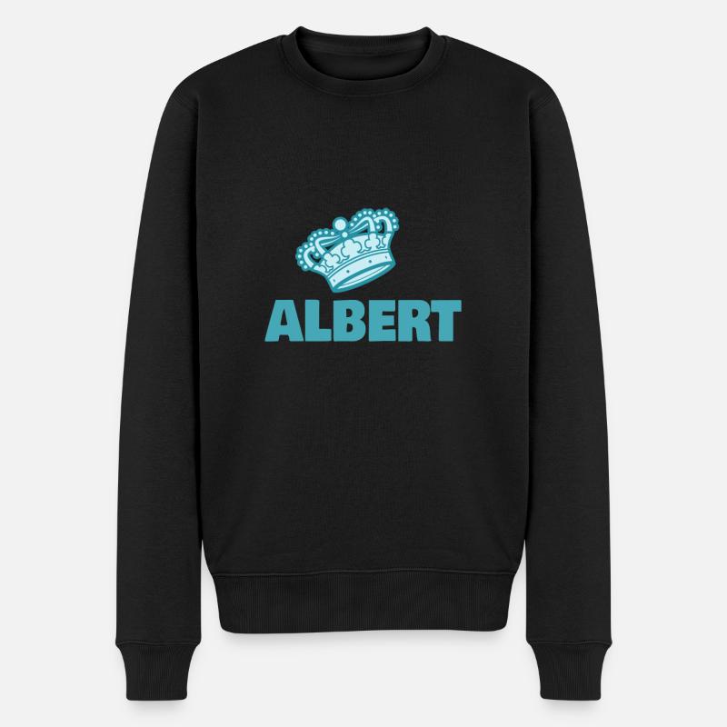 Le roi héritier Albert - Pull Premium bio Homme - noir