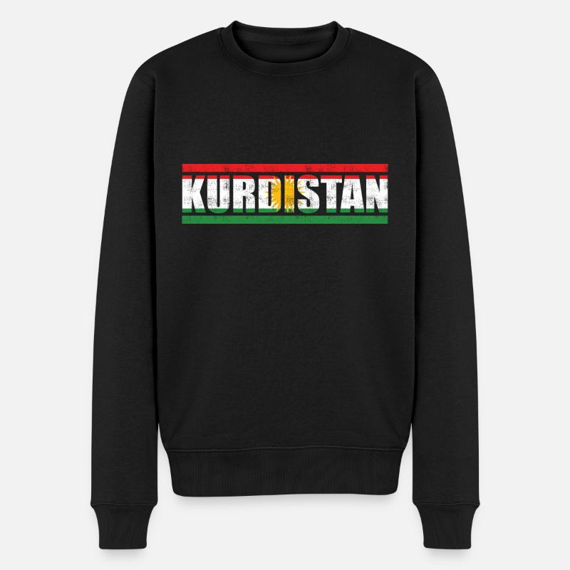 Kurdistan - Männer Premium Bio Pullover - Schwarz