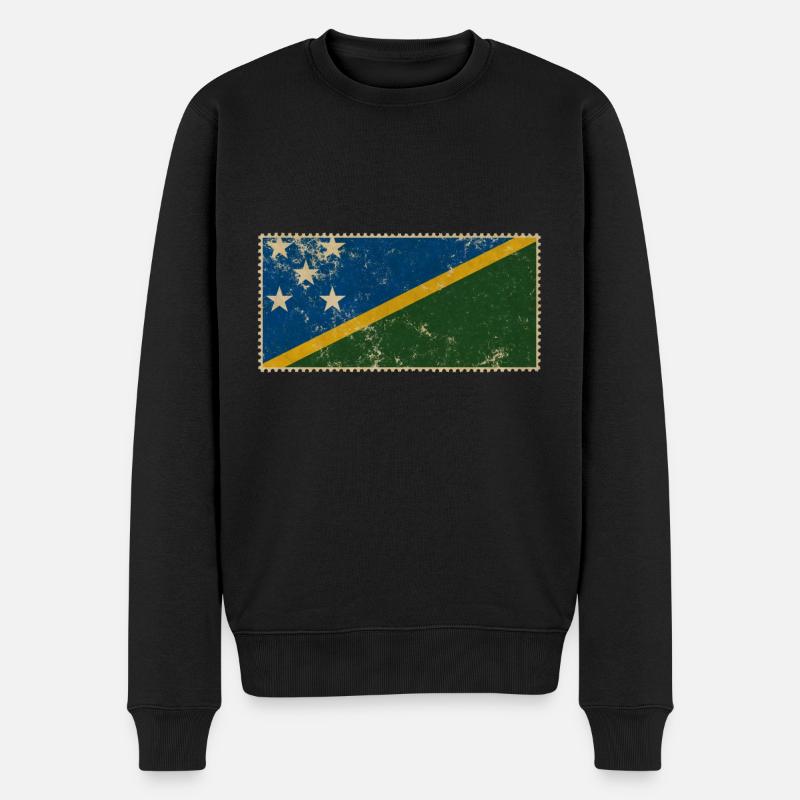 Îles Salomon - Pull Premium bio Homme - noir