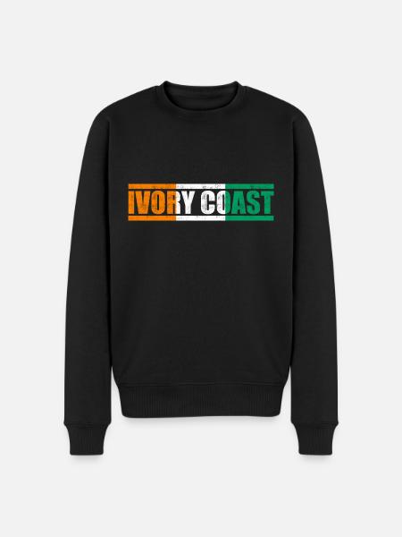 Ivory Coast - Men's Premium Organic Jumper - black